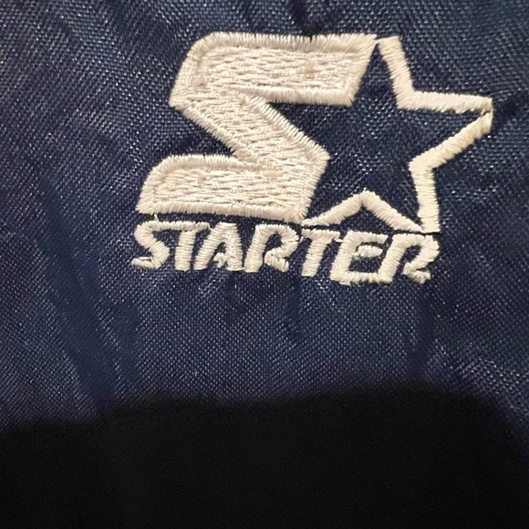 Veg STARTER NCAA NOTRE DAME Blue Yellow Pullover Jacket XL NWOT Extremely Warm - Picture 5 of 8